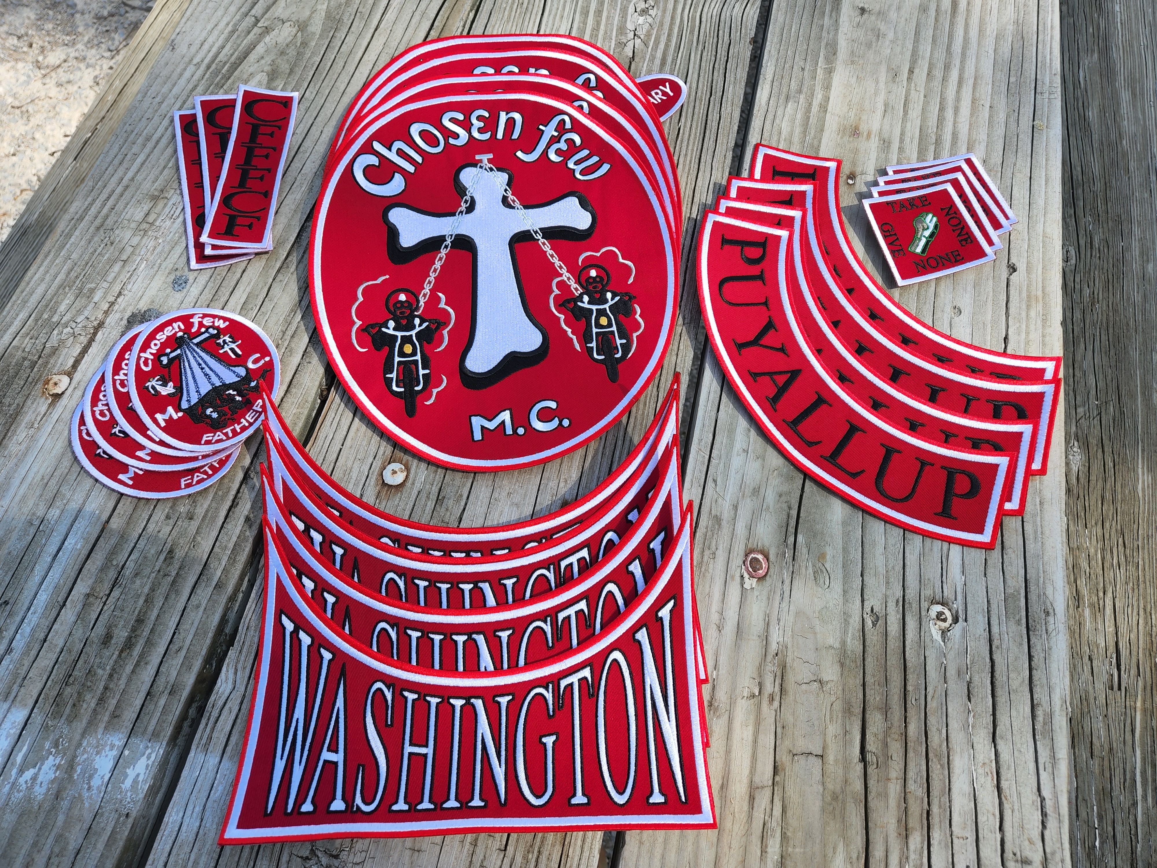 Chosen Few Club Patches Full Set